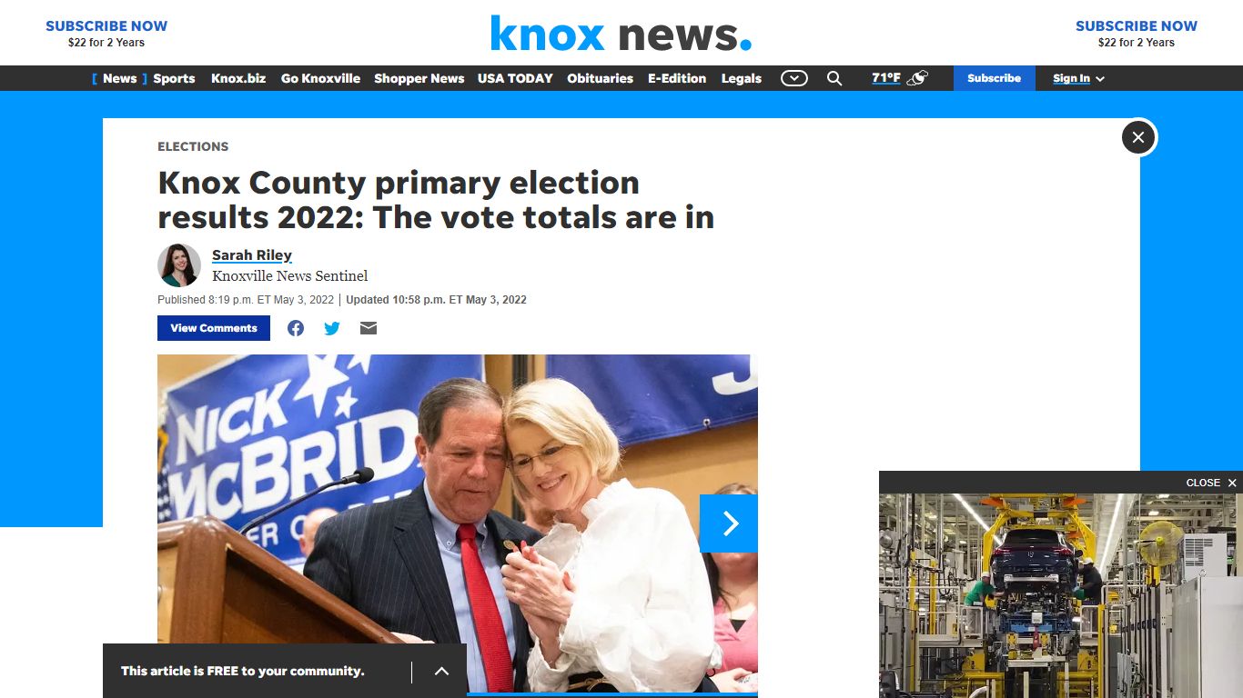 Knox County primary election results 2022: The vote totals are in